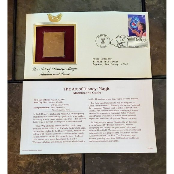 22 Karat Gold Plated 2007 First Day Issue Stamp Lot - Picture 5 of 7